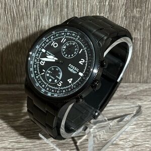 Black Fossil Pilot Hybrid Men’s Smart Watch With New Battery